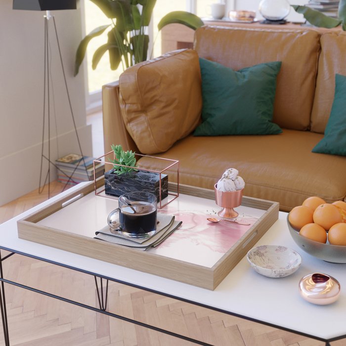 Highland Cow Pink Serving Tray Gallery Image 2