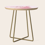 Highland Cow Pink Side Table Gallery Image 1