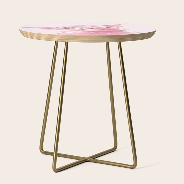 Highland Cow Pink Side Table Gallery Image 1
