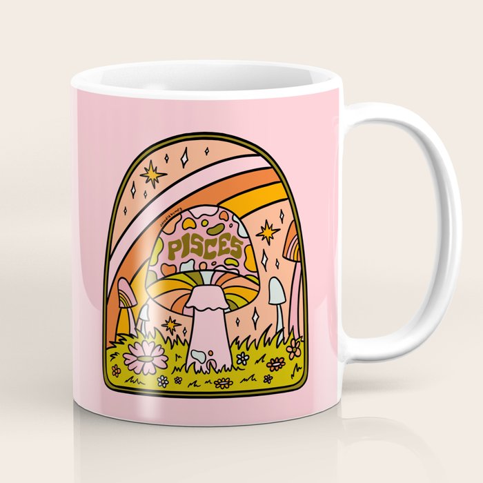 Pisces Mushroom Coffee Mug Gallery Image 1