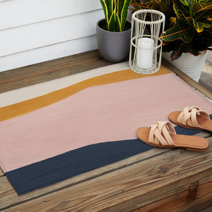 Abstract Landscape  Outdoor Rug Gallery Image 2