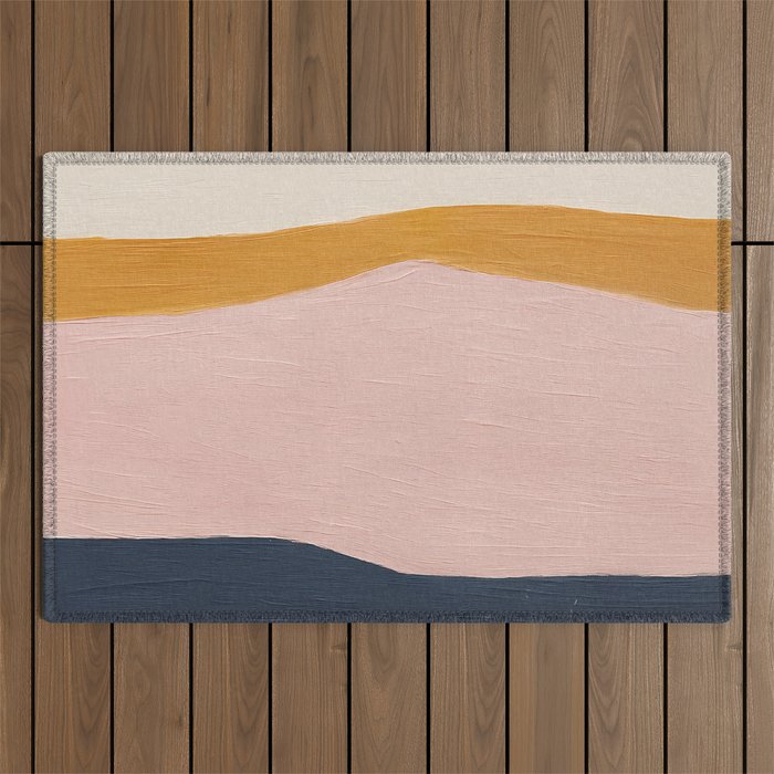 Abstract Landscape  Outdoor Rug Gallery Image 1