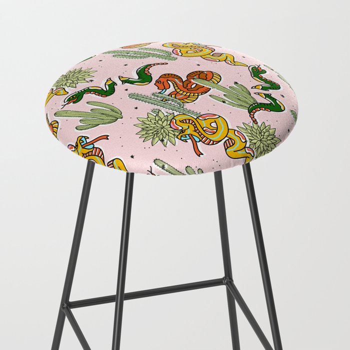 Join Or Die #illustration #wildlife #pattern Stool Gallery Image 2