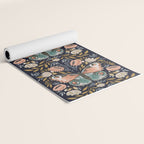 William Morris Butterfly - Midnight Garden Yoga Mat Gallery Image 2