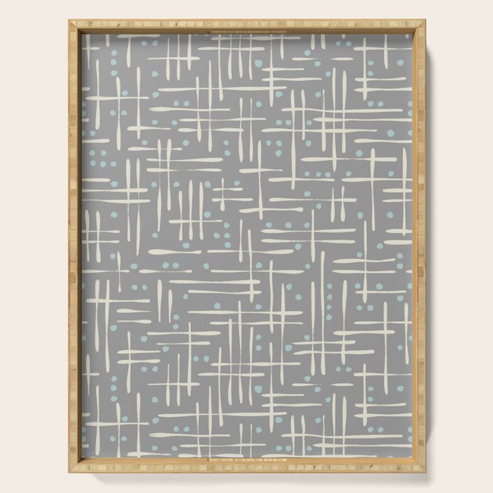 Simple Hand Drawn Pattern #17 Serving Tray Gallery Image 1