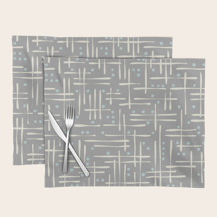 Simple Hand Drawn Pattern #17 Placemat Gallery Image 1