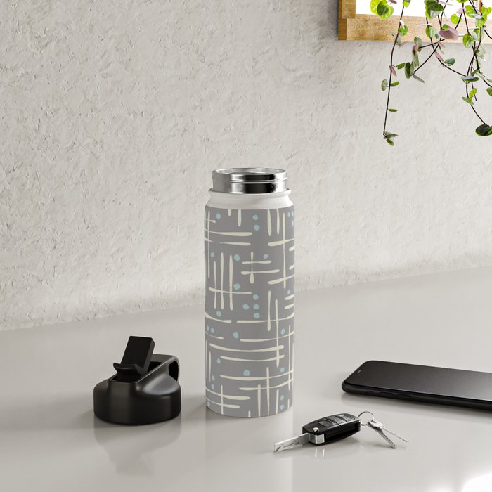 Simple Hand Drawn Pattern #17 Water Bottle Gallery Image 4