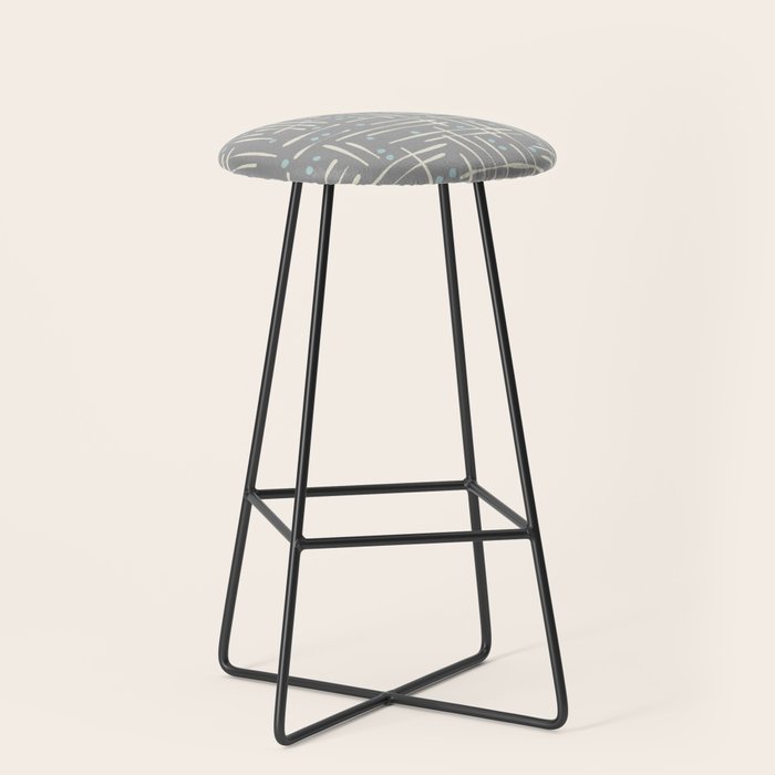 Simple Hand Drawn Pattern #17 Stool Gallery Image 1