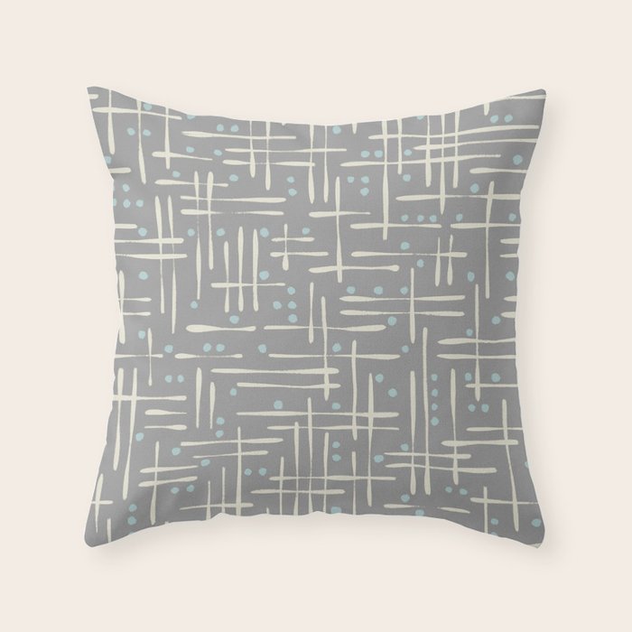 Simple Hand Drawn Pattern #17 Throw Pillow Gallery Image 6