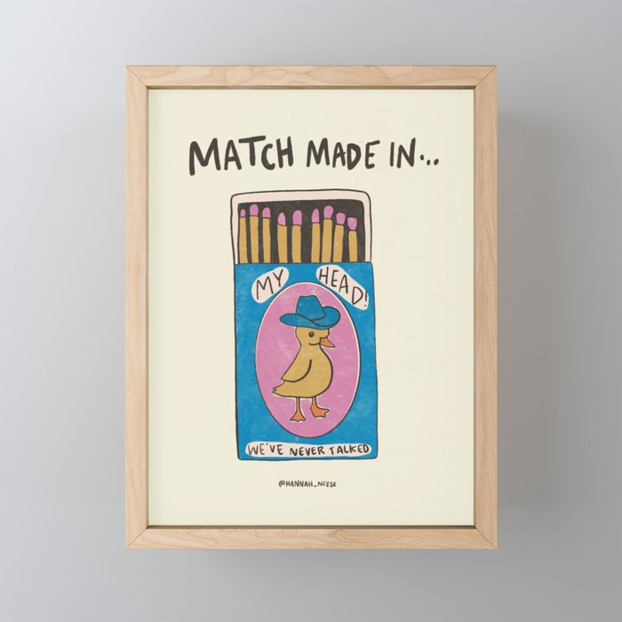 Match Made In My Head Art Print Mini Art Print Gallery Image 1