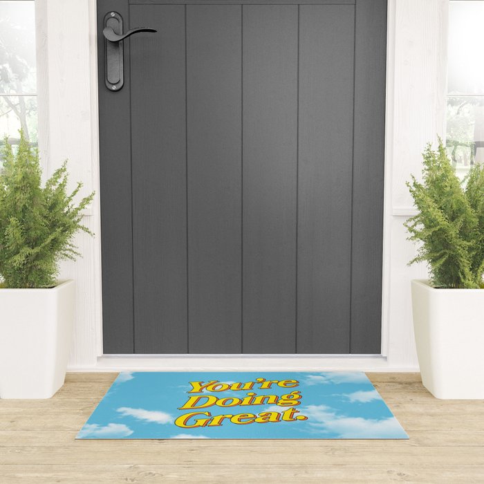 You Are Doing Great: Sky Edition Welcome Mat Gallery Image 3