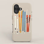 Ski Illustration iPhone Case Gallery Image 1