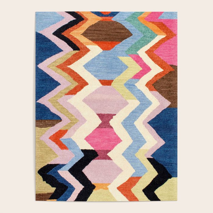 Colored Oriental  Berber Traditional Moroccan Artwork  Poster Gallery Image 4