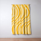Wavy Stripes XLV - Golden Yellow Window Curtain Gallery Image 3