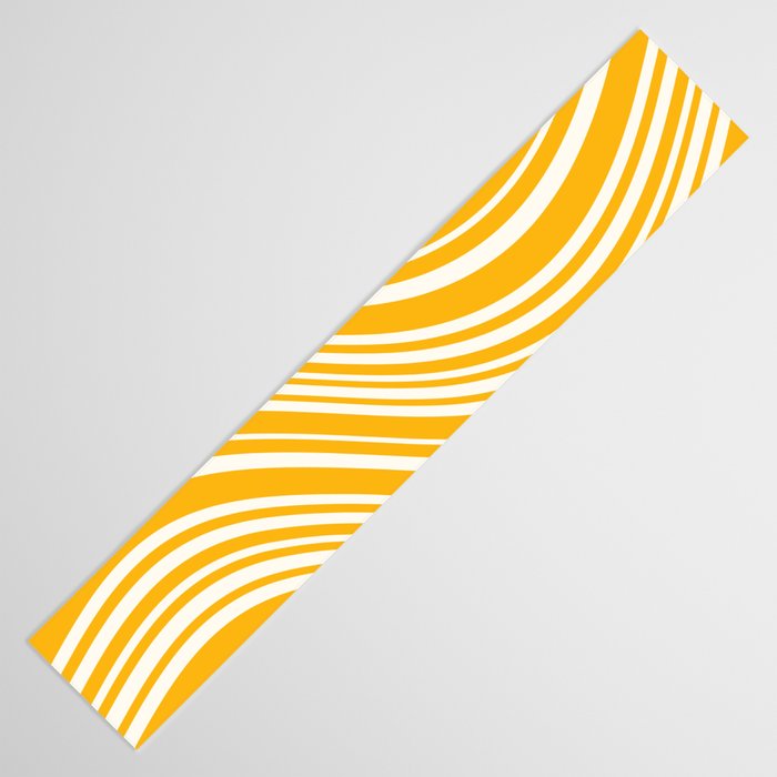 Wavy Stripes XLV - Golden Yellow Table Runner Gallery Image 3