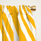 Wavy Stripes XLV - Golden Yellow Window Curtain Gallery Image 2