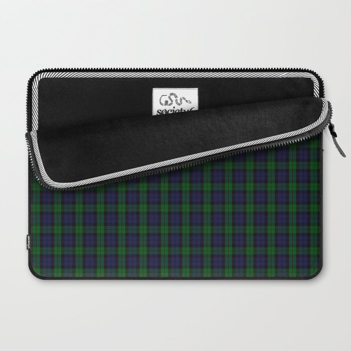 Large Military Blackwatch Scottish Tartan Plaid Laptop Sleeve Gallery Image 2