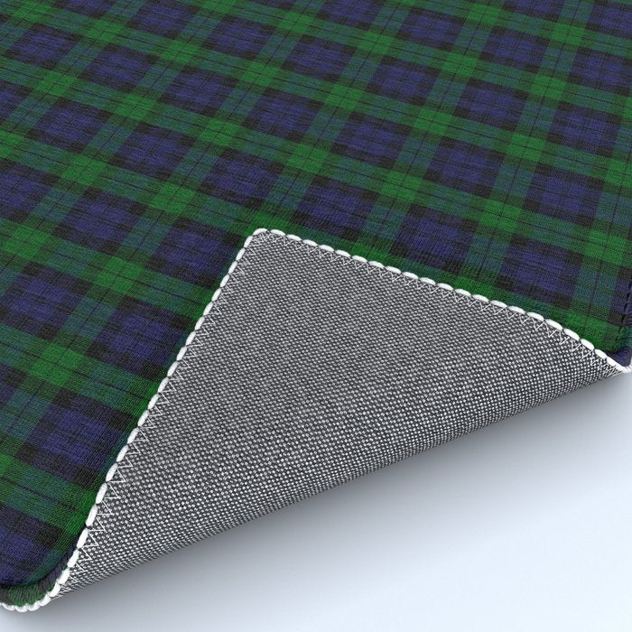 Large Military Blackwatch Scottish Tartan Plaid Rug Gallery Image 4
