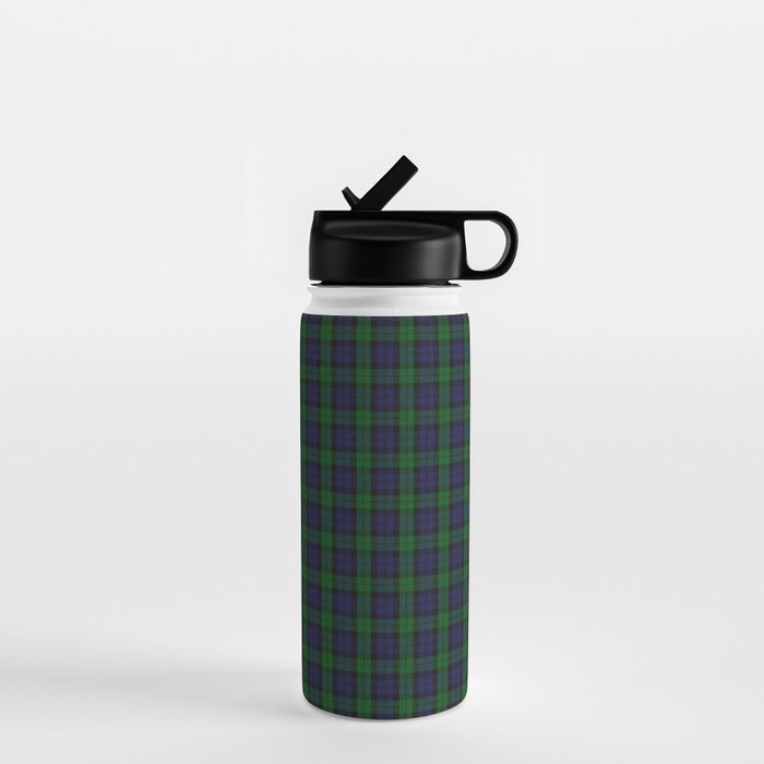 Large Military Blackwatch Scottish Tartan Plaid Water Bottle Gallery Image 1