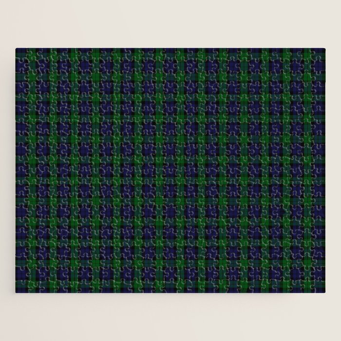 Large Military Blackwatch Scottish Tartan Plaid Jigsaw Puzzle Gallery Image 1