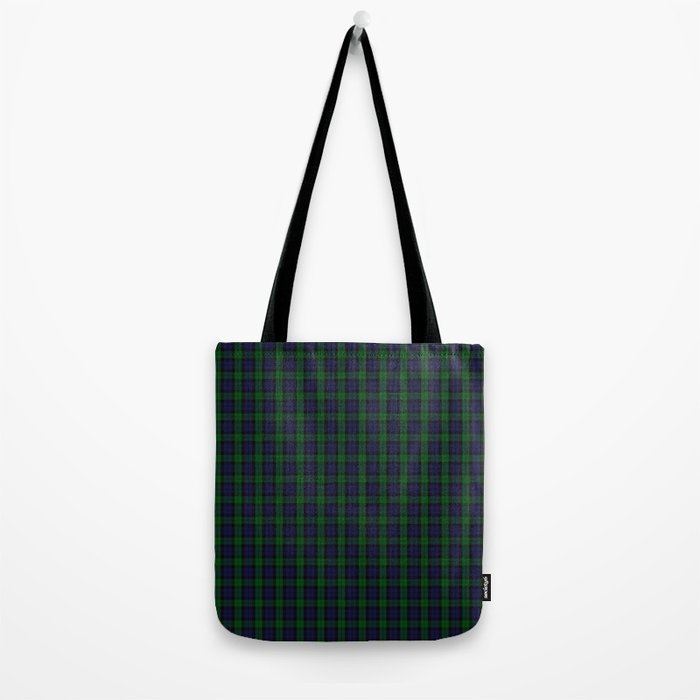 Large Military Blackwatch Scottish Tartan Plaid Tote Bag Gallery Image 2