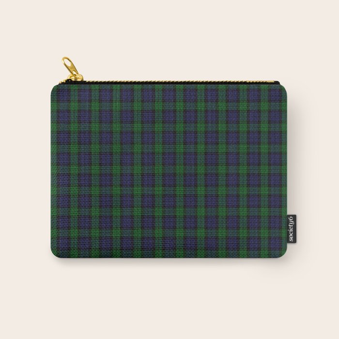 Large Military Blackwatch Scottish Tartan Plaid Carry All Pouch Gallery Image 1