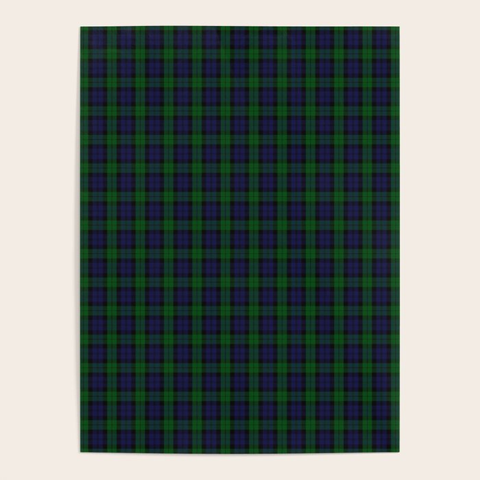 Large Military Blackwatch Scottish Tartan Plaid Poster Gallery Image 4