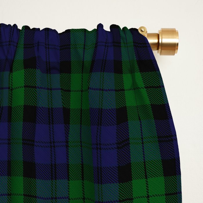 Large Military Blackwatch Scottish Tartan Plaid Window Curtain Gallery Image 2