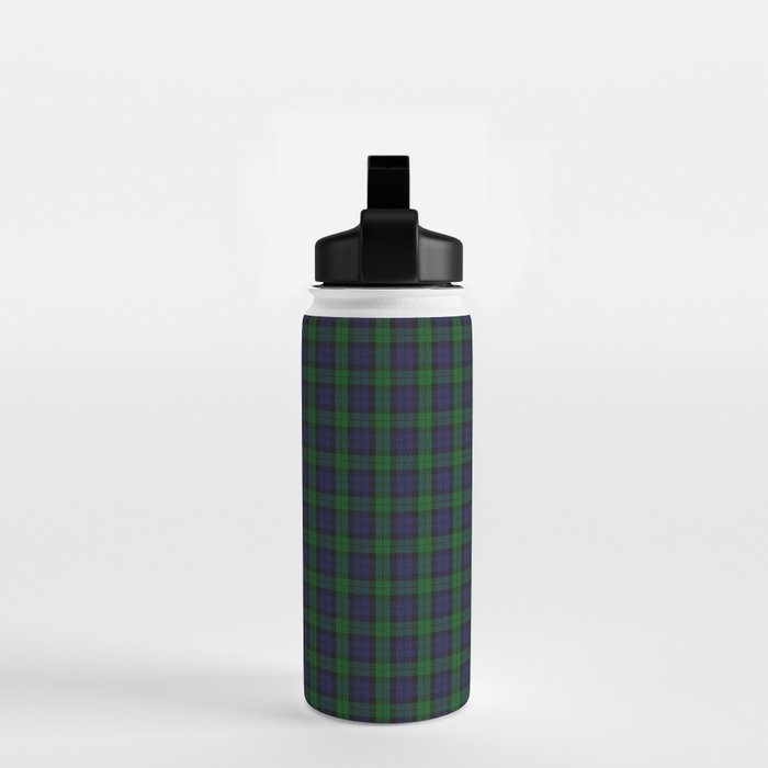Large Military Blackwatch Scottish Tartan Plaid Water Bottle Gallery Image 2