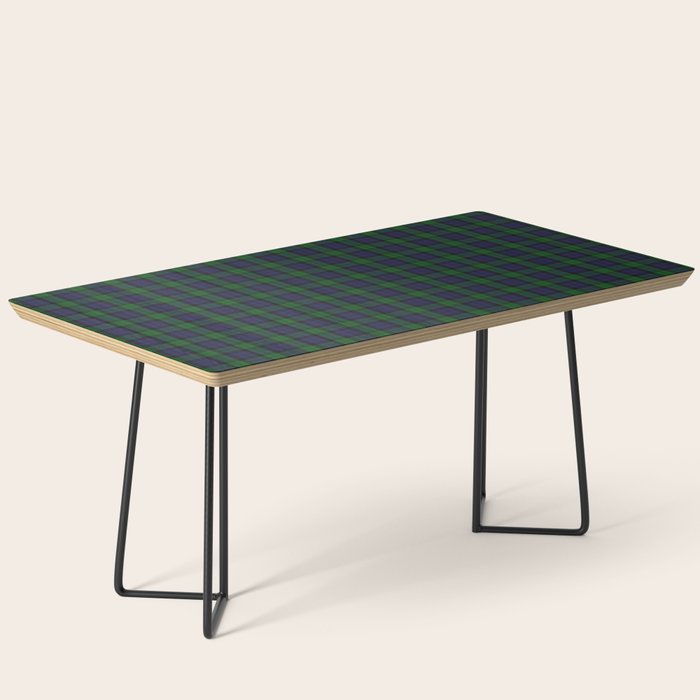 Large Military Blackwatch Scottish Tartan Plaid Coffee Table Gallery Image 1
