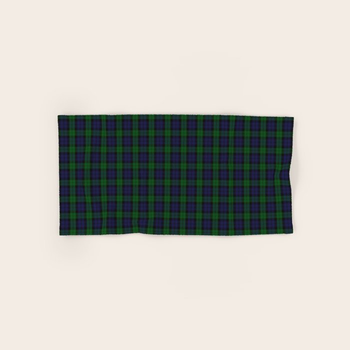 Large Military Blackwatch Scottish Tartan Plaid Bath Towel Gallery Image 1