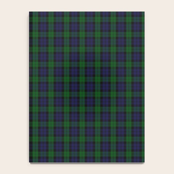 Large Military Blackwatch Scottish Tartan Plaid Notebook Gallery Image 4