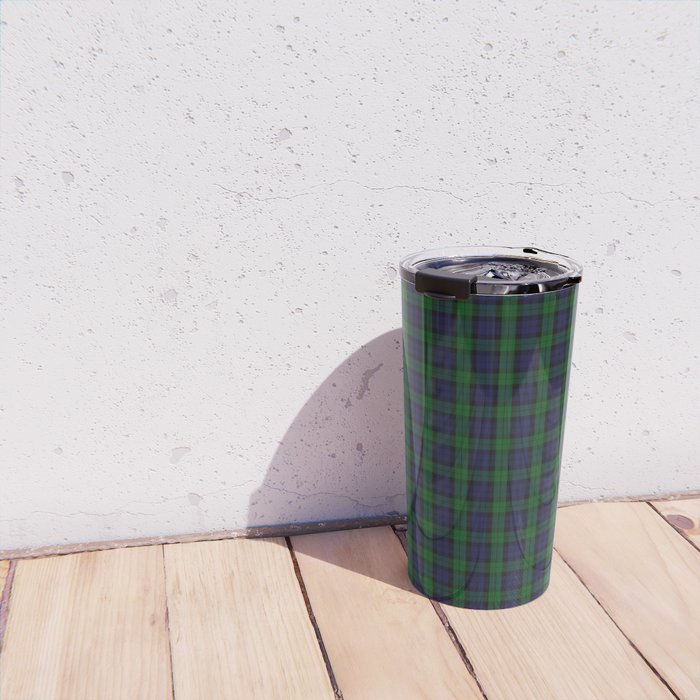 Large Military Blackwatch Scottish Tartan Plaid Travel Mug Gallery Image 4