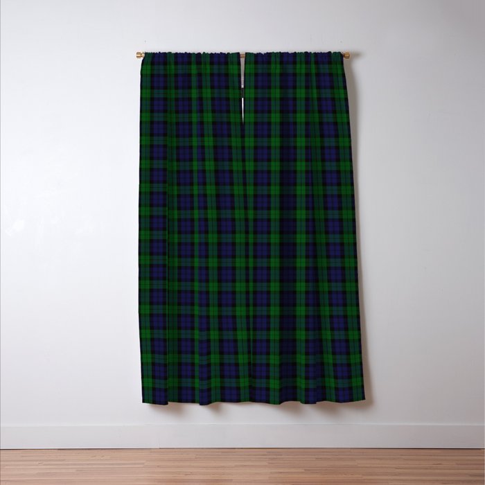 Large Military Blackwatch Scottish Tartan Plaid Window Curtain Gallery Image 3