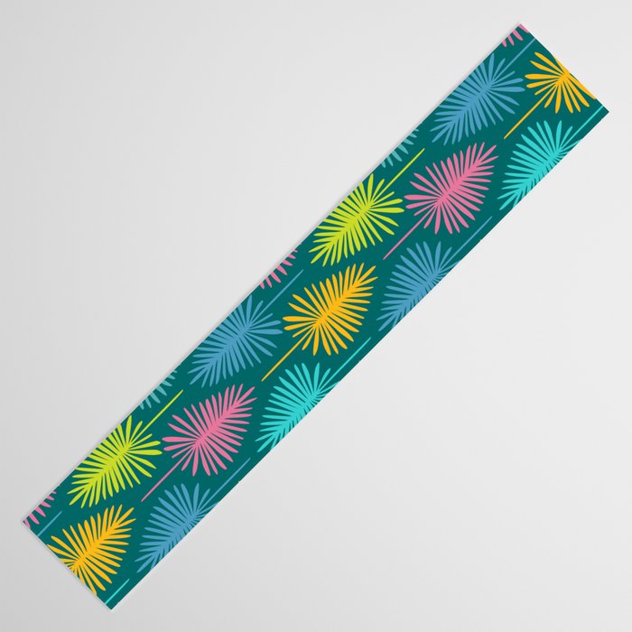 Bright Tropical Botanical Pattern Table Runner Gallery Image 3