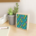 Bright Tropical Botanical Pattern Mini Art Print Gallery Image 2