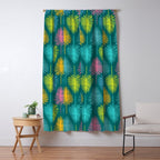 Bright Tropical Botanical Pattern Window Curtain Gallery Image 5