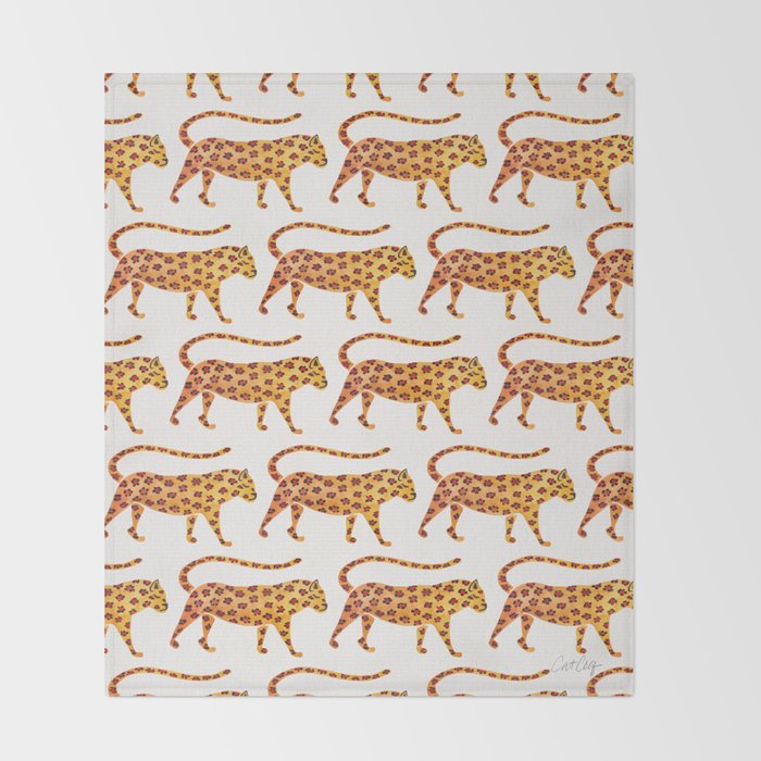 Jaguar Pattern Throw Blanket Gallery Image 2