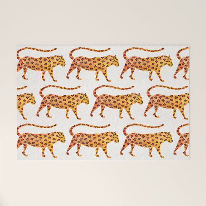 Jaguar Pattern Welcome Mat Gallery Image 1