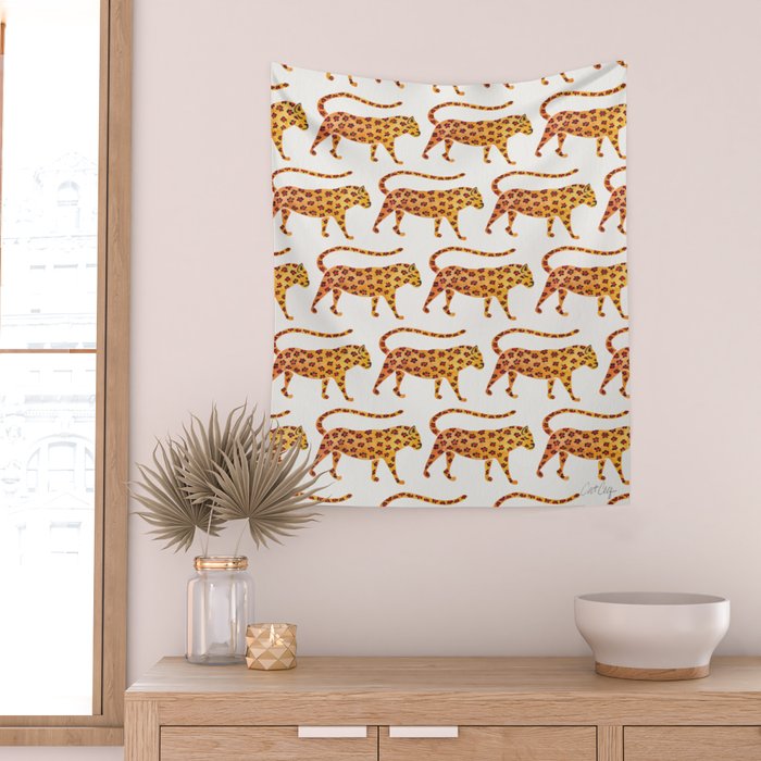 Jaguar Pattern Wall Tapestry Gallery Image 2