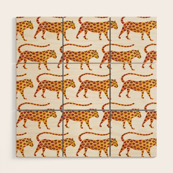 Jaguar Pattern Wood Wall Art Gallery Image 1