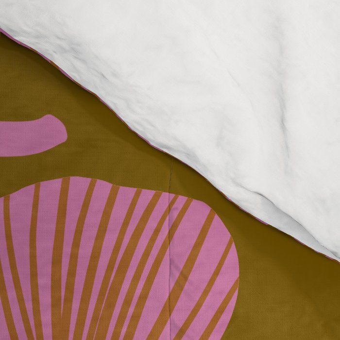 Pink Ginkgo Leaf Pattern Comforter Gallery Image 4