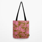 Pink Ginkgo Leaf Pattern Tote Bag Gallery Image 2