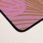 Pink Ginkgo Leaf Pattern Desk Mat Gallery Image 4