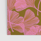 Pink Ginkgo Leaf Pattern Poster Gallery Image 3