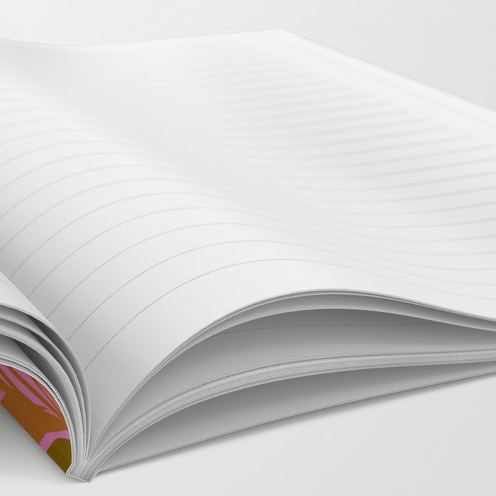 Pink Ginkgo Leaf Pattern Notebook Gallery Image 2