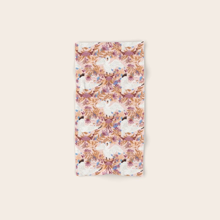 Elegant Swans in Bloom Bath Towel Gallery Image 1
