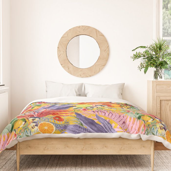 Summer Tropical Garden Duvet Cover Gallery Image 3