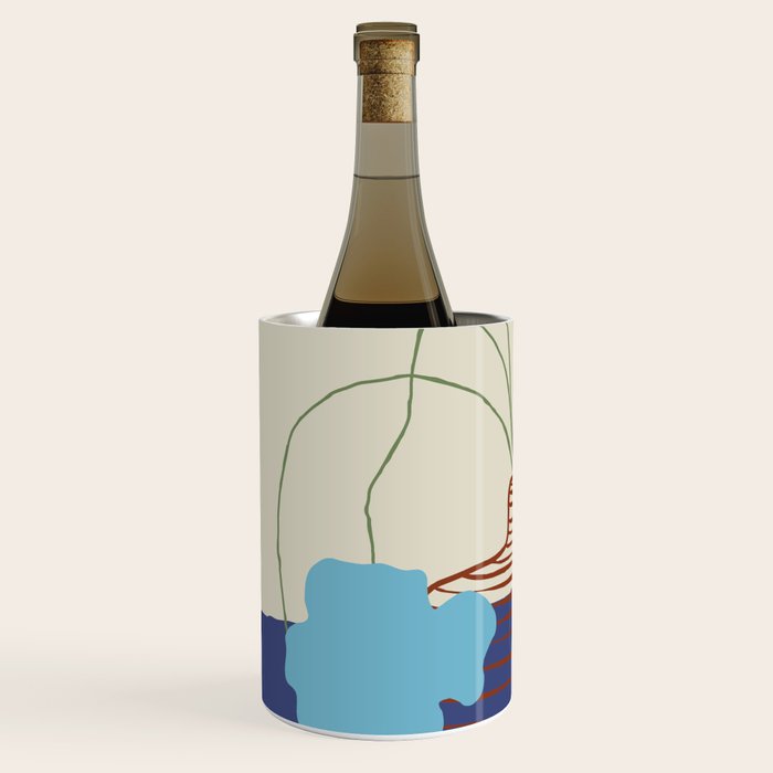 Blue Blooming Wine Chiller Gallery Image 2