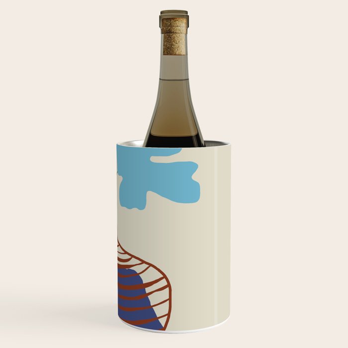 Blue Blooming Wine Chiller Gallery Image 3
